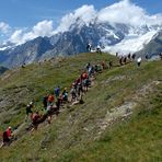 Tour du Mont Blanc.......................passaggio dal "Rifugio Bertone".