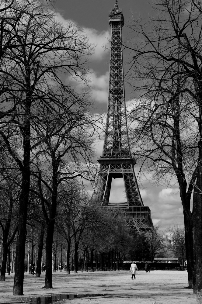 Tour Eiffel blanc et noir (2)