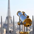 Tour Eiffel vom Arc de Triomphe gesehen