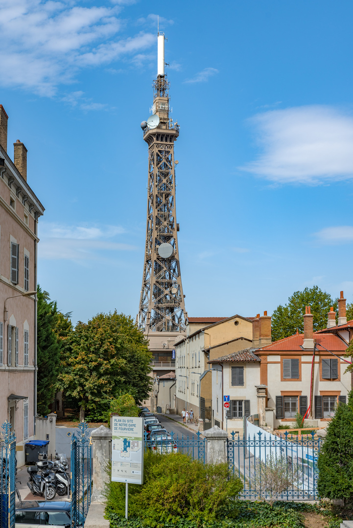 "Tour métallique de Fourvière" auf dem Fourvière-Hügel