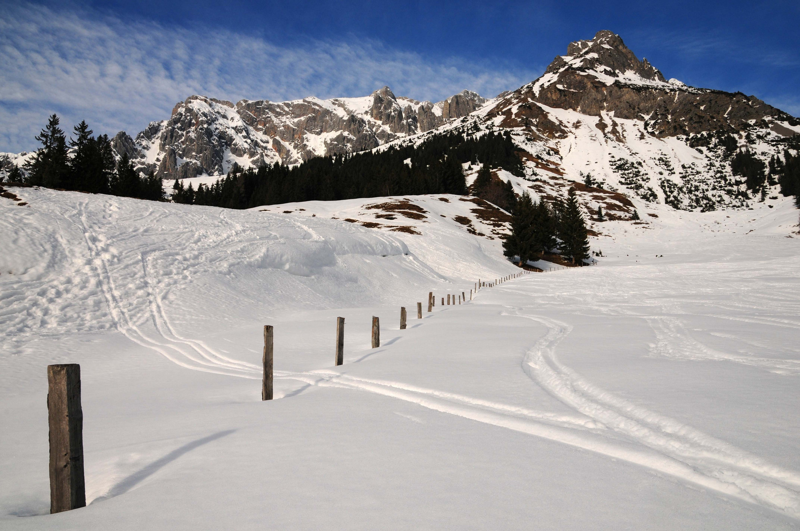 Tourenschiegebiet in Mühlbach - Der Weg zur Erichhütte