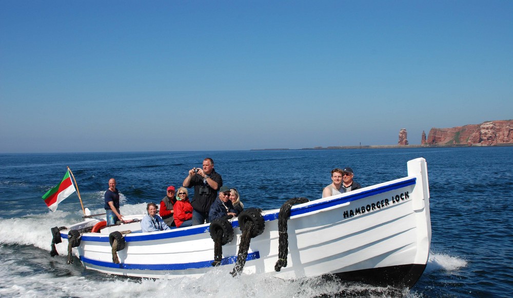 Touris vor Helgoland