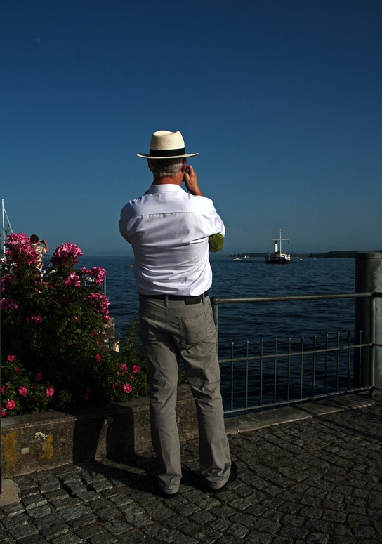 Tourist am Bodensee