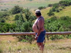 Tourist auf Hiddensee