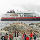 Touristen auf Peterman Island