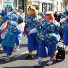 Touristen im Umzug