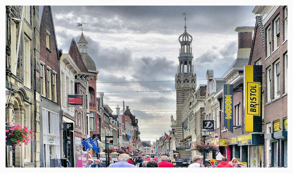 Touristen in Alkmaar