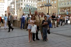 Touristen in München -ORIGINALFOTO-