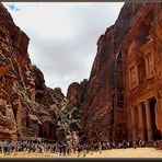 Touristen in Petra 