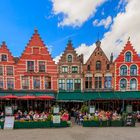 Touristen nach der Stadtbesichtigung in Brügge