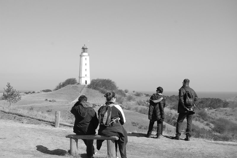 Touristen nehmen die Insel Hiddensee ein