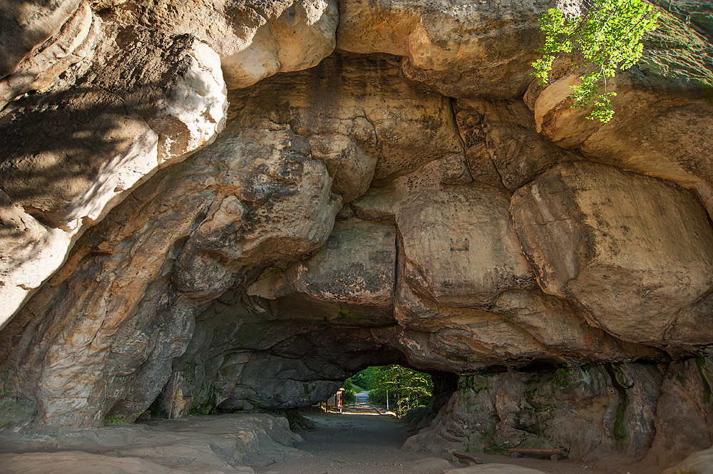 Touristen-Parkplatz-Knyps: Kuhstall