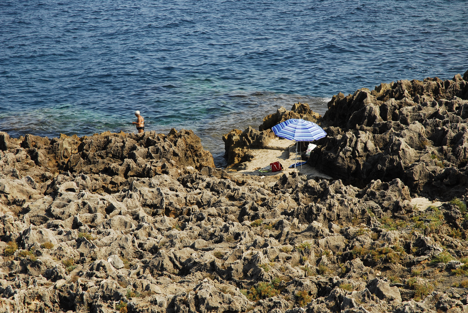 Touristen- und Familienfreier eigener Rentnerstrand