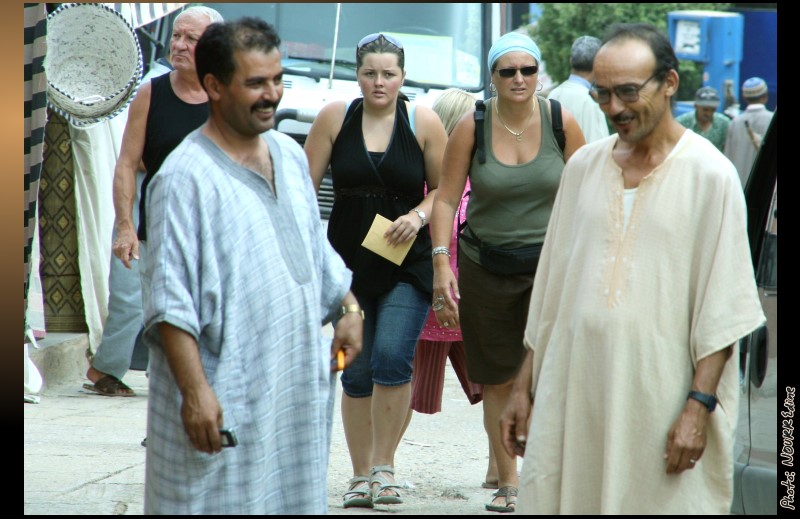 Touristes à Tafraout