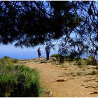 Touristes dans les calanques