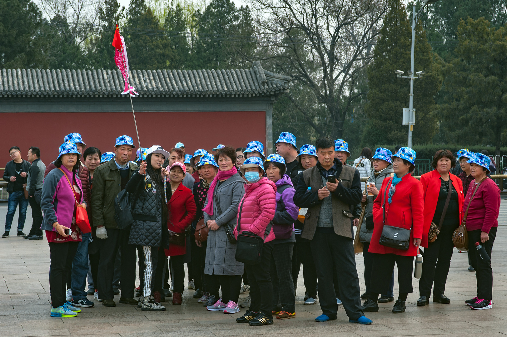 Touristgroup in Lama temple