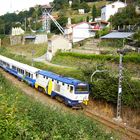Touristic train in Asturias - Northern Spain. August 2010.