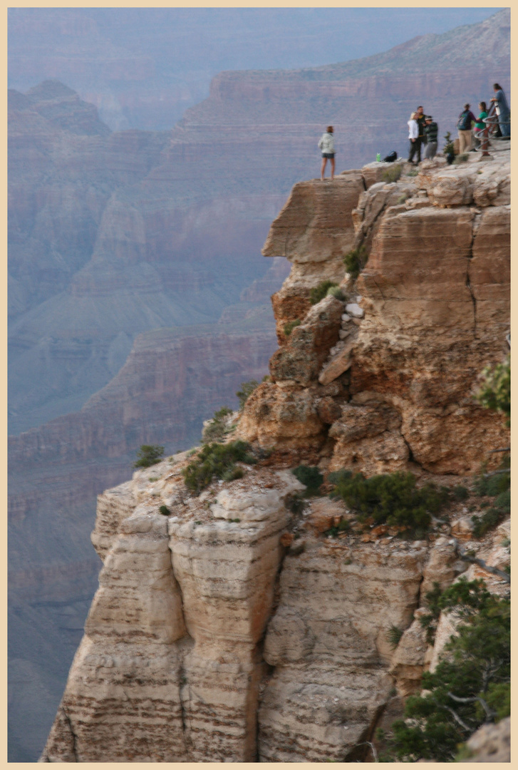 tourists at powell point