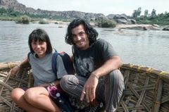 Tourists in Hampi