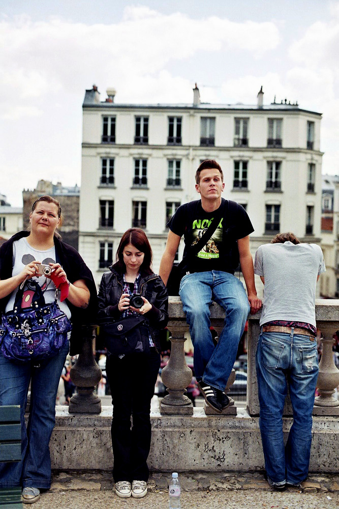 tourists in Paris