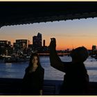 tourists on Tower bridge