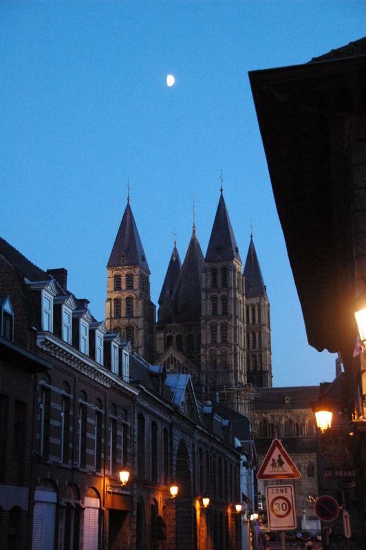 Tournai lors d'une douce soirée de fête de la musique