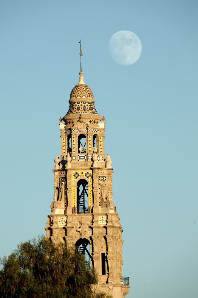 Tower and Moon