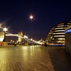 Tower Bridge and a full moon