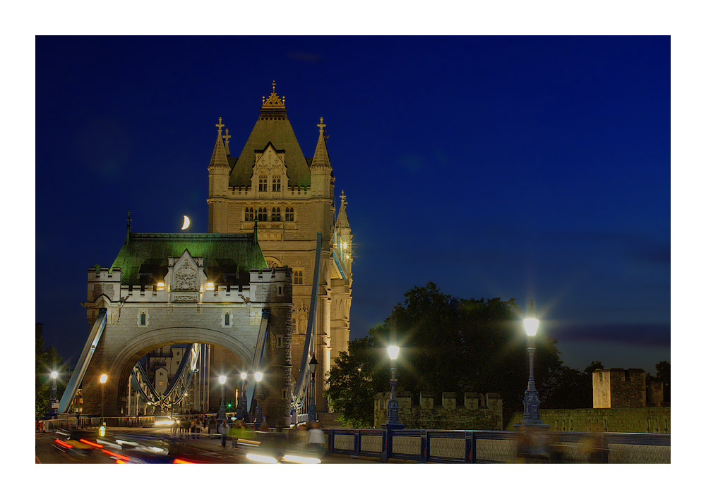 Tower Bridge and Moon