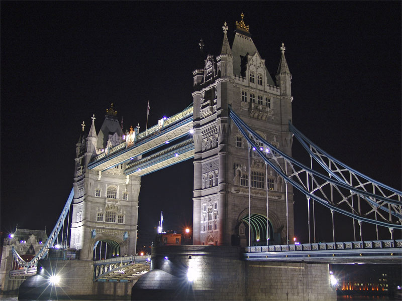 Tower bridge at night