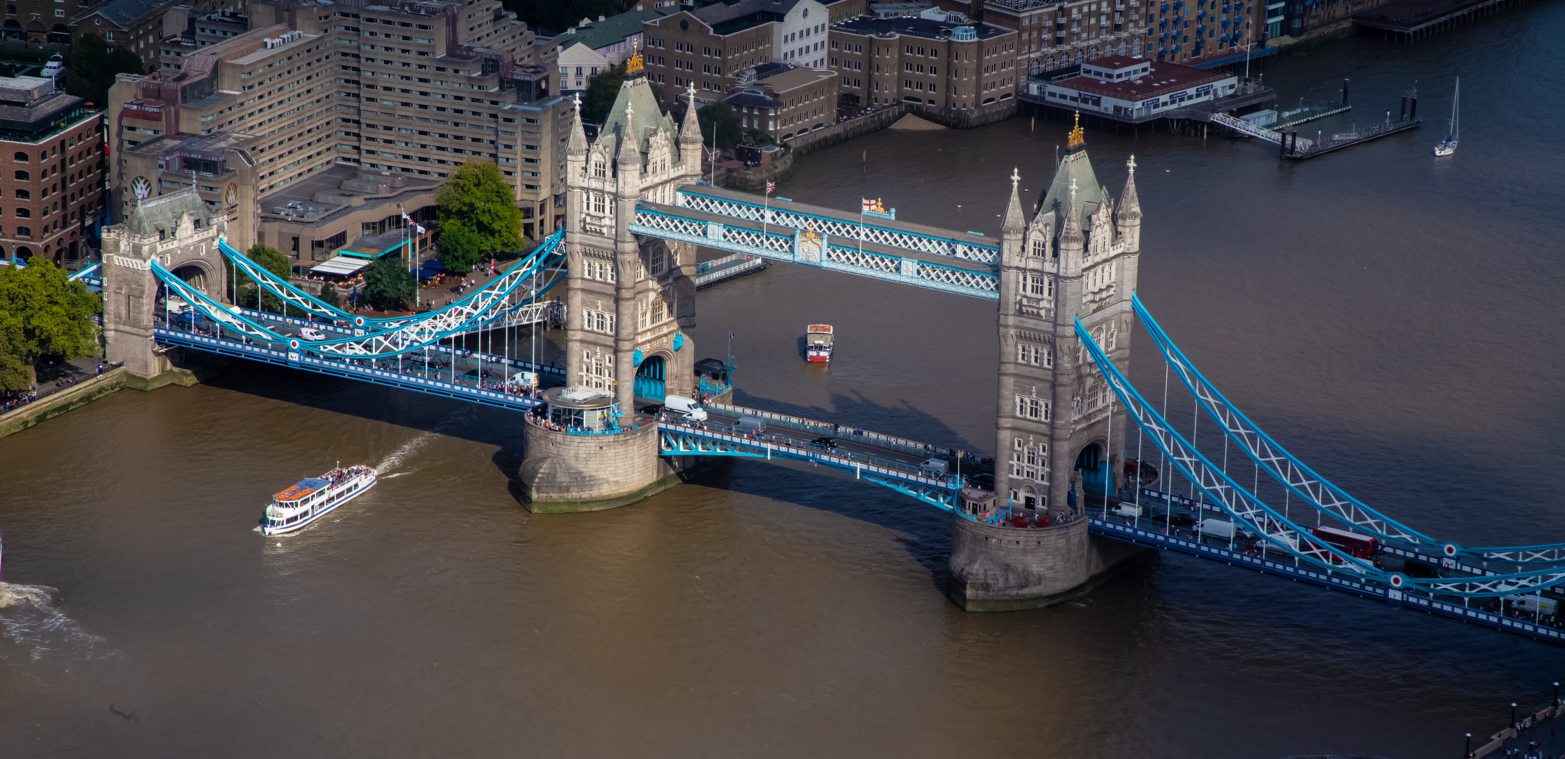 Tower Bridge auf Vogelperspektive