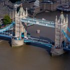 Tower Bridge auf Vogelperspektive