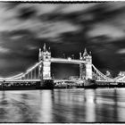 Tower Bridge in b/w