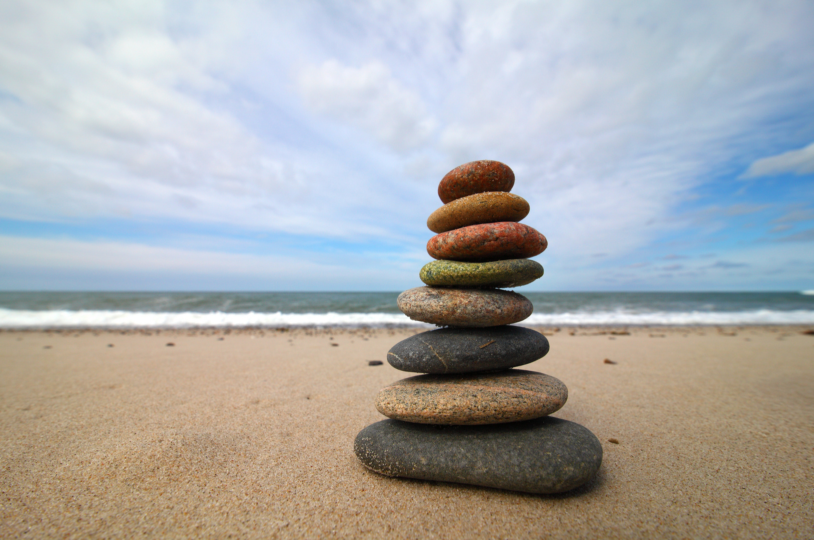 Tower of Stones on the Beach