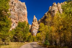 Tower Rock, Flaming Gorge, Utah, USA