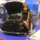 Toyo Tires Model mit Audi A3 auf der Essen Motor Show 2014.