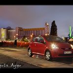 Toyota Aygo im Hafen