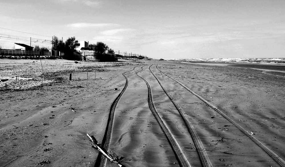 tra spiaggia e mare...