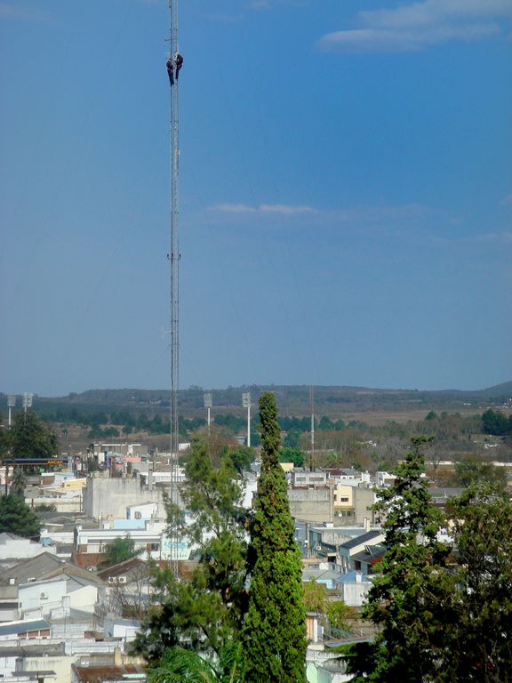 Trabajo en las alturas.