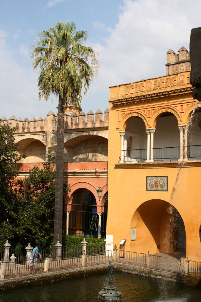 trabajos de mantenimiento. ventanal del alcazar 2