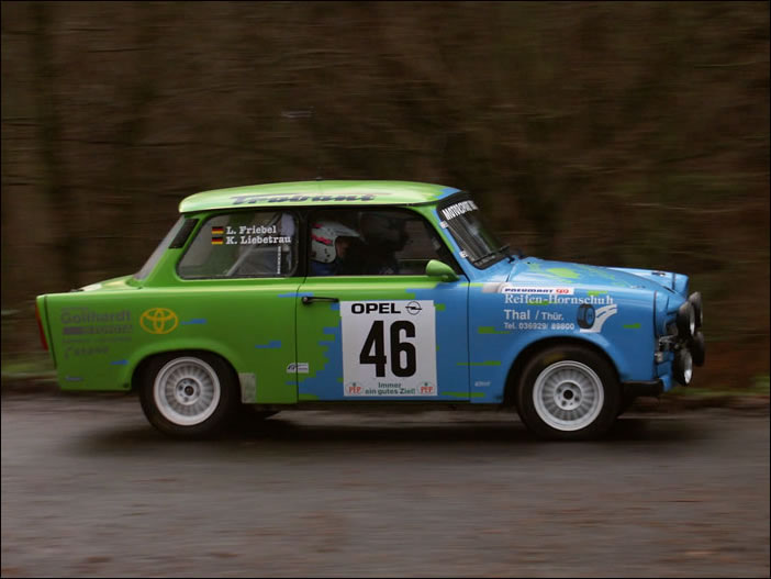 Trabant drives...