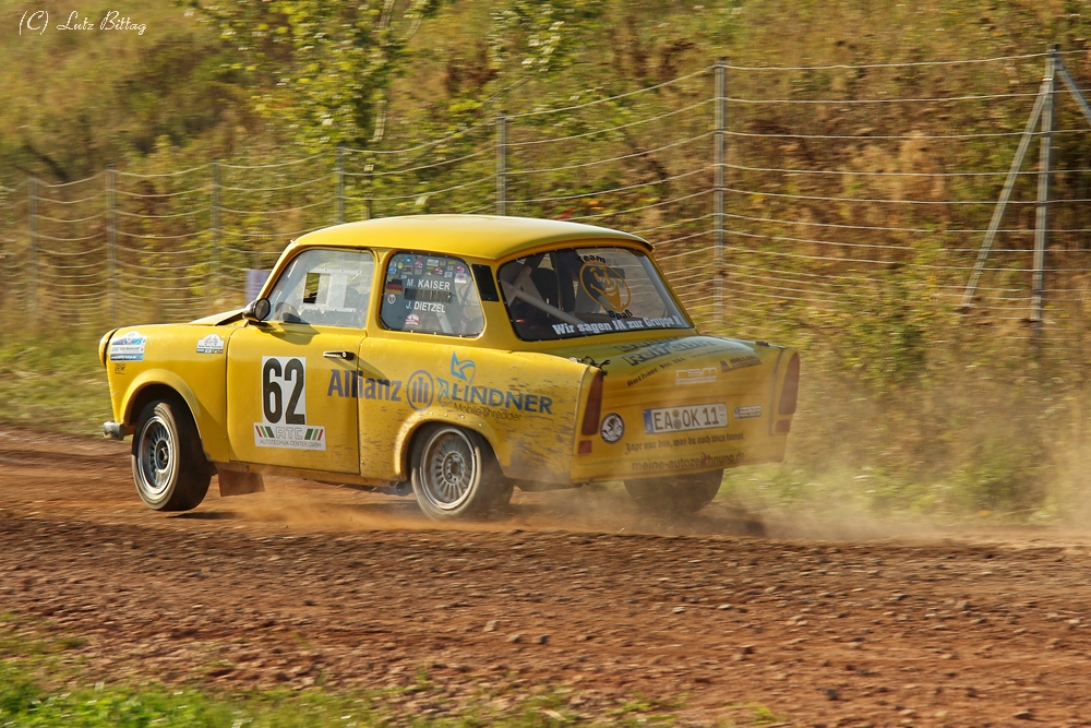 Trabant im goldenen Licht