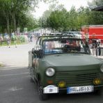 Trabant in Aarau 2012 -  3D Intertlaced Bild an einem Polfilter Monitor oder 3D TV anschauen.