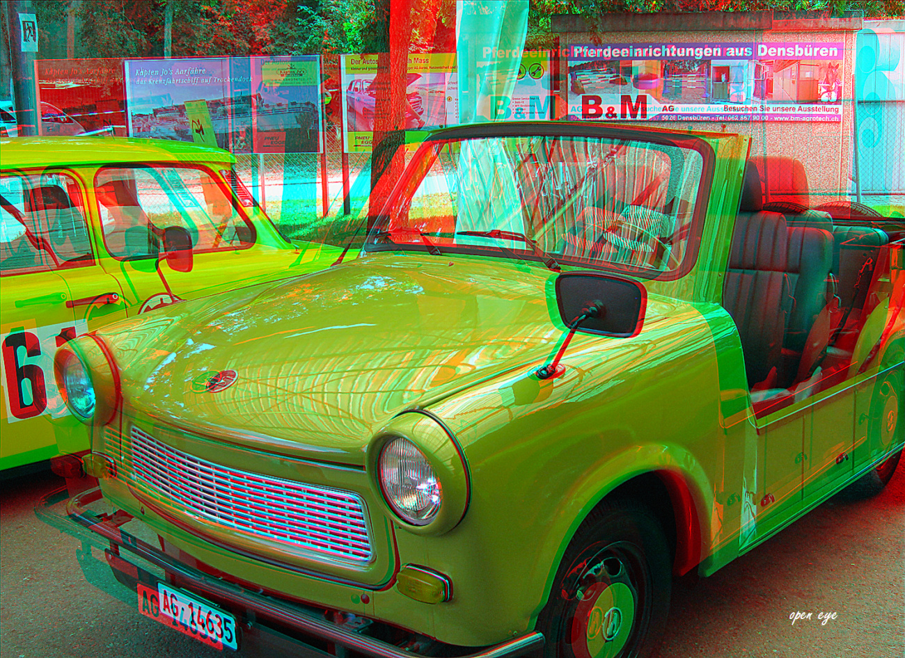 Trabant Treffen in Aarau 2012 - Anaglyphen