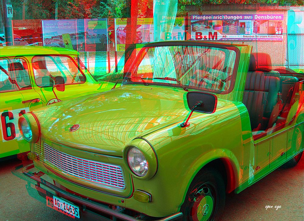 Trabant Treffen in Aarau 2012 - Anaglyphen