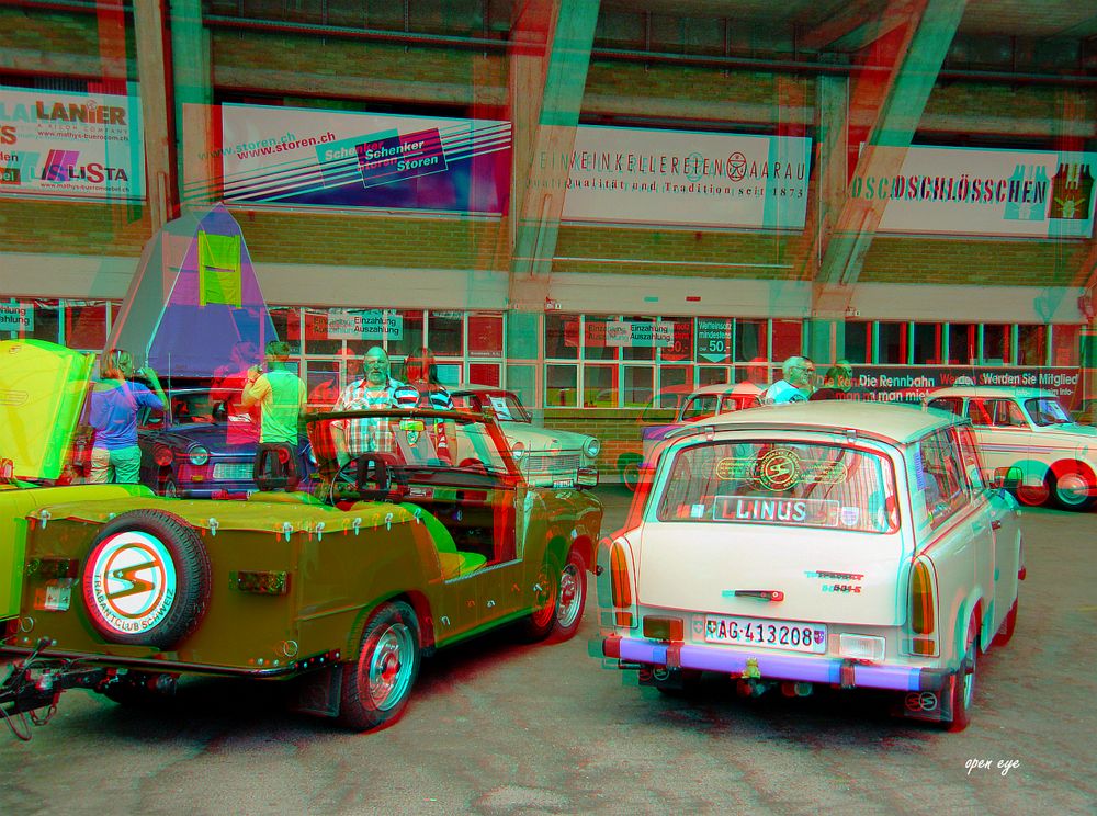 Trabant Treffen in Aarau 2012 - Anaglyphen