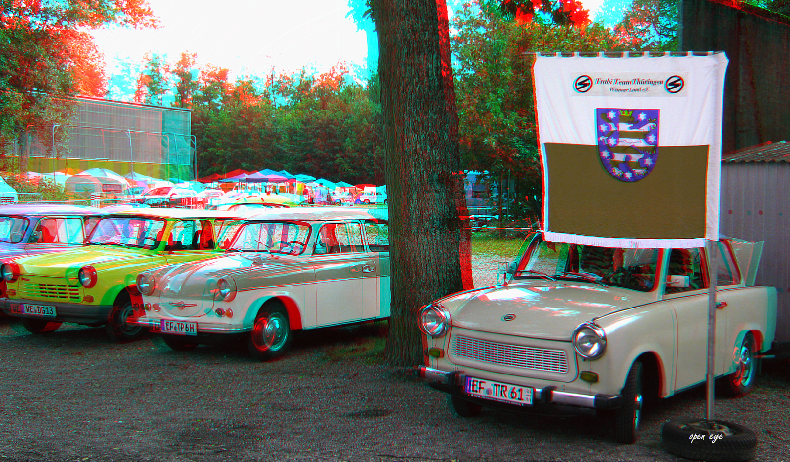 Trabant Treffen in Aarau 2012 - Anaglyphen