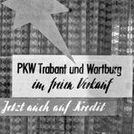 Trabant und Wartburg auf Kredit - März 1990