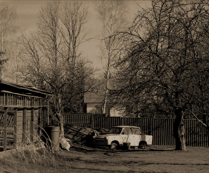 Trabbi im Garten