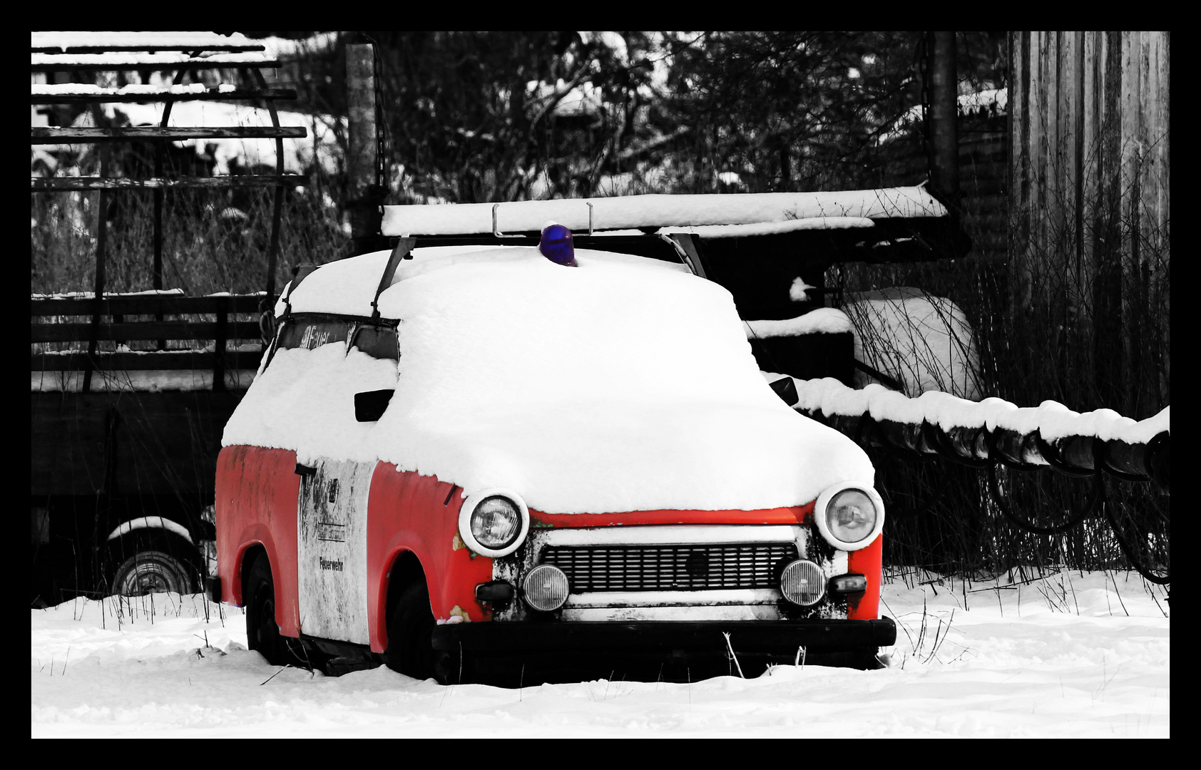 Trabbi im Schnee